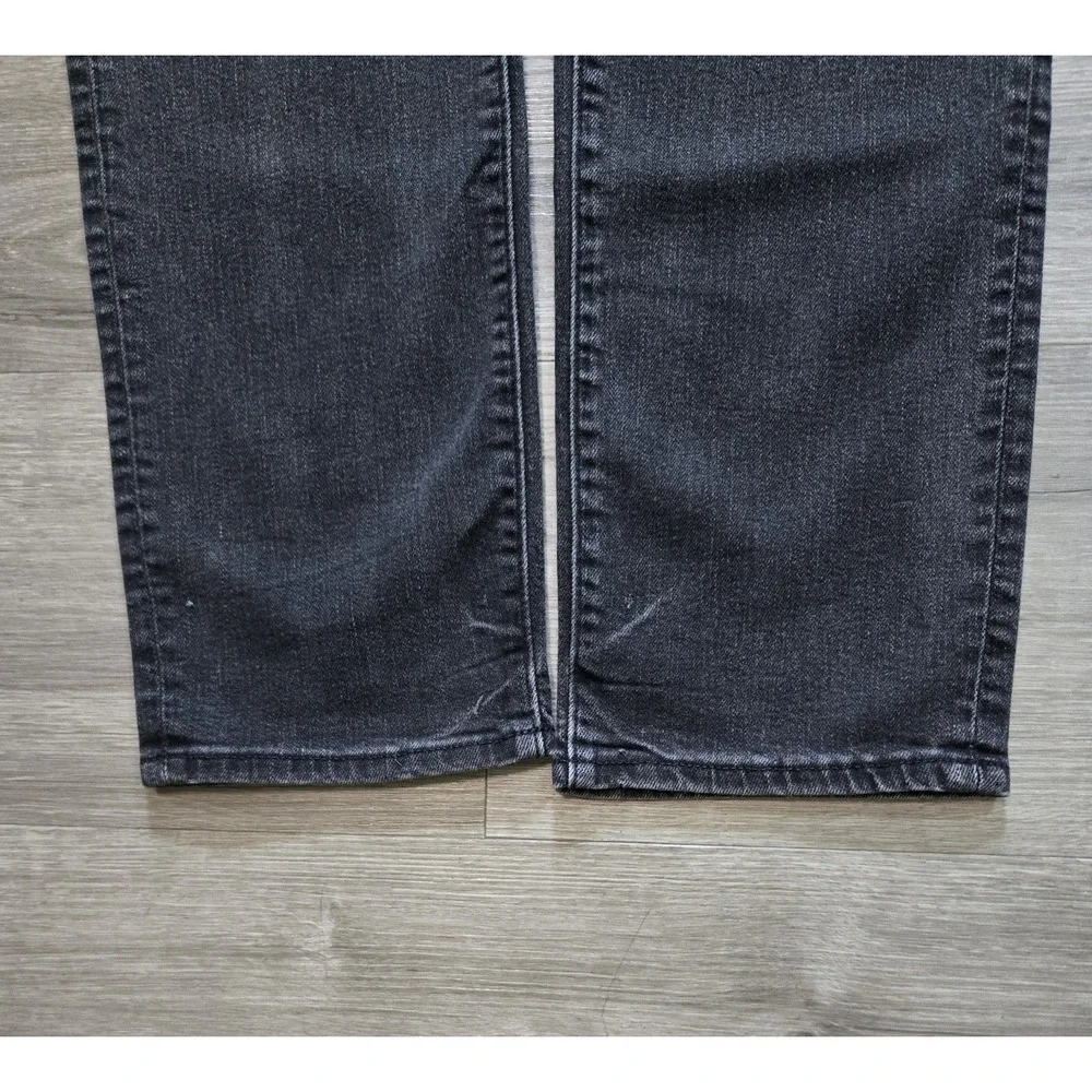 American Eagle Men Jeans Size 31x34 Black Denim Slim Straight Air Flex Plus
